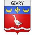 givry 08 ville Stickers blason autocollant adhésif