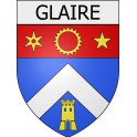 glaire 08 ville Stickers blason autocollant adhésif