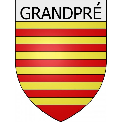 grandpré 08 ville Stickers blason autocollant adhésif
