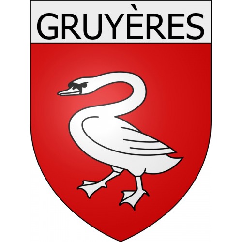 gruyères 08 ville Stickers blason autocollant adhésif