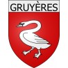 gruyères 08 ville Stickers blason autocollant adhésif
