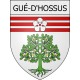 gué-d-hossus 08 ville Stickers blason autocollant adhésif