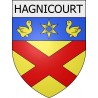 hagnicourt 08 ville Stickers blason autocollant adhésif