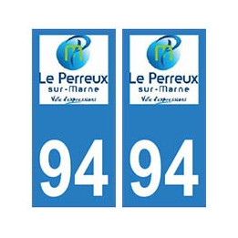 94 Le-Perreux-sur-Marne logo autocollant sticker plaque immatriculation ville