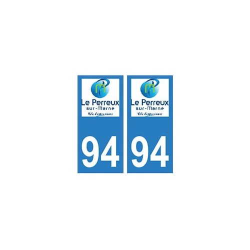 94 Le-Perreux-sur-Marne logo autocollant sticker plaque immatriculation ville