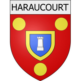 haraucourt 08 ville Stickers blason autocollant adhésif