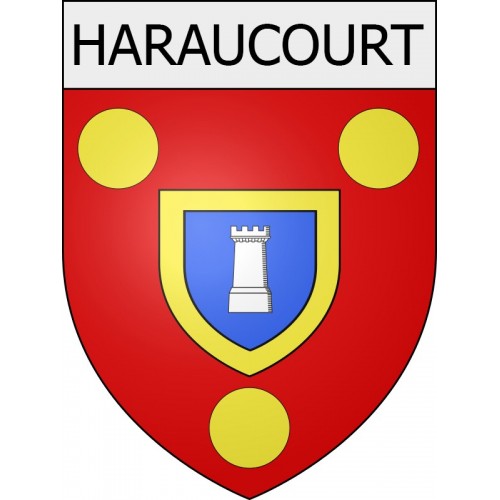 haraucourt 08 ville Stickers blason autocollant adhésif
