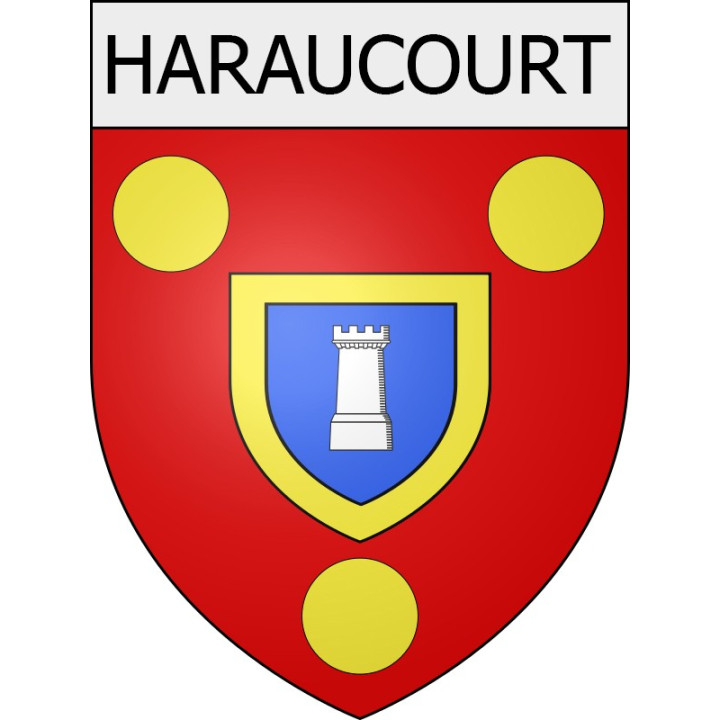 haraucourt 08 ville Stickers blason autocollant adhésif