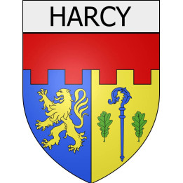 harcy 08 ville Stickers blason autocollant adhésif