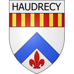 haudrecy 08 ville Stickers blason autocollant adhésif