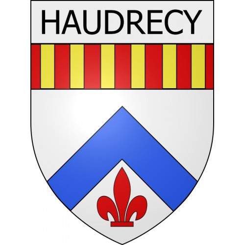 haudrecy 08 ville Stickers blason autocollant adhésif