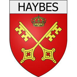 haybes 08 ville Stickers blason autocollant adhésif