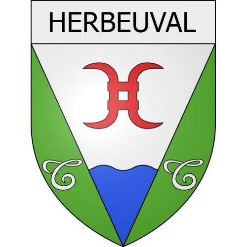 herbeuval 08 ville Stickers blason autocollant adhésif