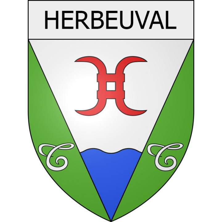 herbeuval 08 ville Stickers blason autocollant adhésif