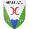 herbeuval 08 ville Stickers blason autocollant adhésif