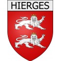 hierges 08 ville Stickers blason autocollant adhésif