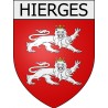 hierges 08 ville Stickers blason autocollant adhésif