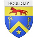 houldizy 08 ville Stickers blason autocollant adhésif
