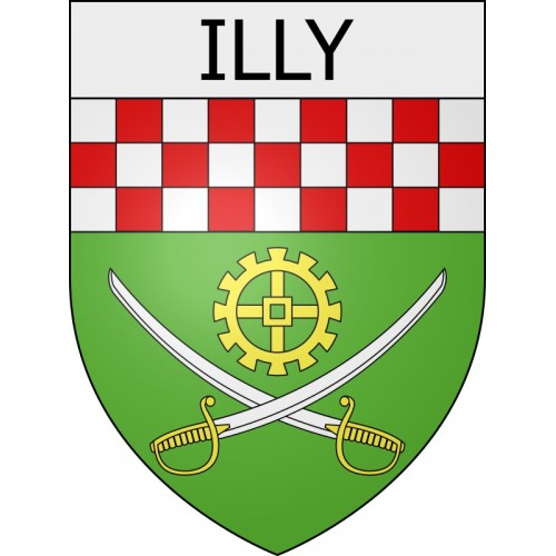 illy 08 ville Stickers blason autocollant adhésif