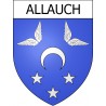 Pegatinas escudo de armas de Belcaire adhesivo de la etiqueta engomada