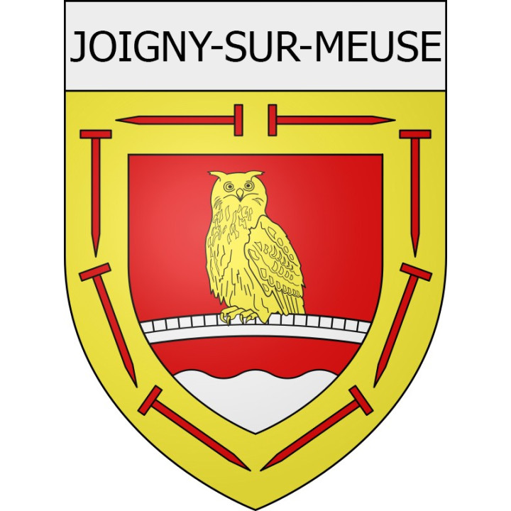 joigny-sur-meuse 08 ville Stickers blason autocollant adhésif