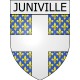 juniville 08 ville Stickers blason autocollant adhésif