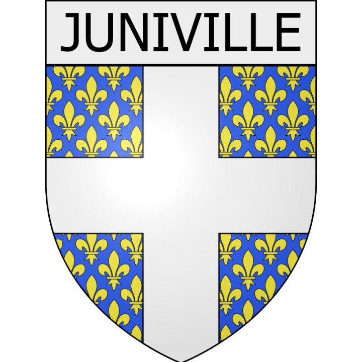 juniville 08 ville Stickers blason autocollant adhésif