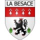 la-besace 08 ville Stickers blason autocollant adhésif