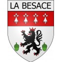 la-besace 08 ville Stickers blason autocollant adhésif