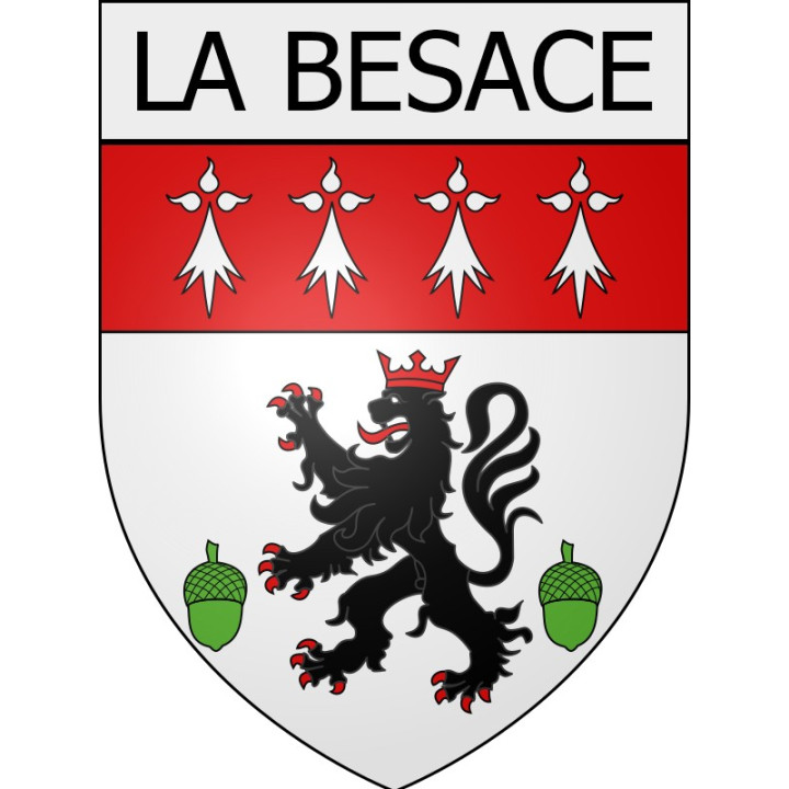 la-besace 08 ville Stickers blason autocollant adhésif