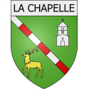 la-chapelle 08 ville Stickers blason autocollant adhésif