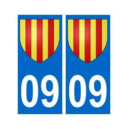 09 Foix blason autocollant plaque