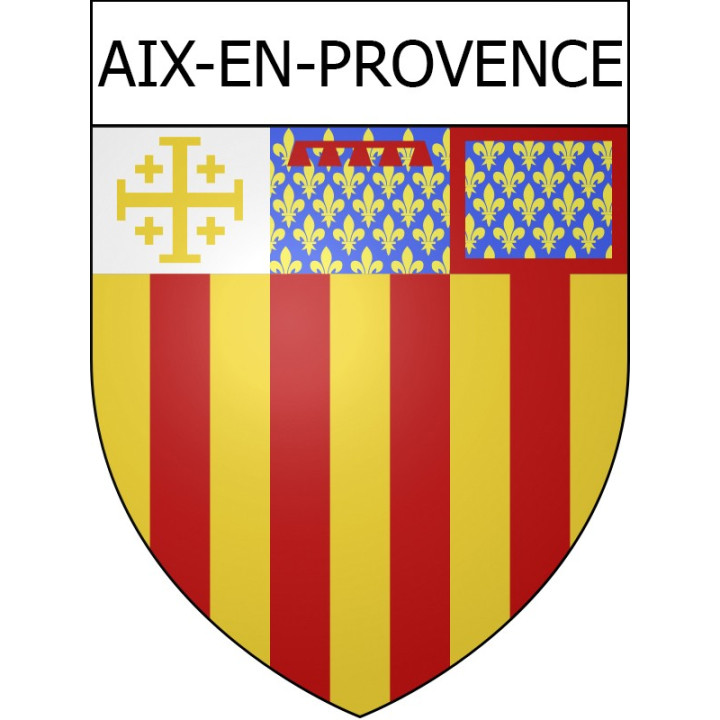 Pegatinas escudo de armas de Allauch adhesivo de la etiqueta engomada