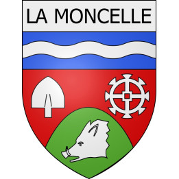 la-moncelle 08 ville Stickers blason autocollant adhésif