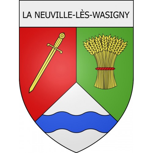 la-neuville-lès-wasigny 08 ville Stickers blason autocollant adhésif