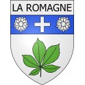 la-romagne 08 ville Stickers blason autocollant adhésif