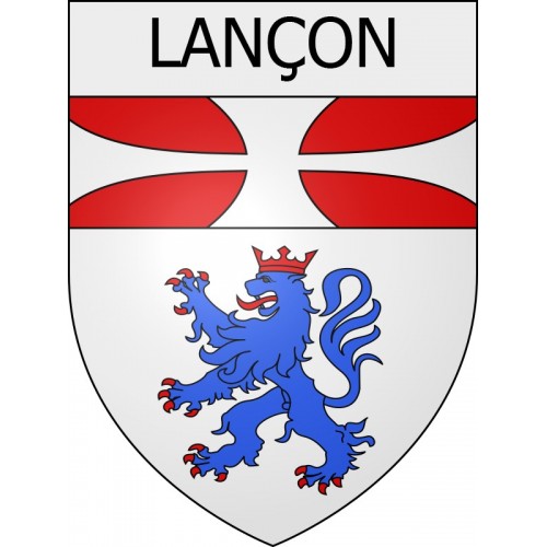 lançon 08 ville Stickers blason autocollant adhésif