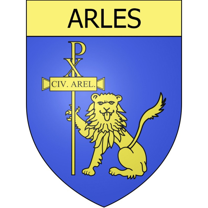 Arles Sticker wappen, gelsenkirchen, augsburg, klebender aufkleber