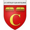 le-châtelet-sur-retourne 08 ville Stickers blason autocollant adhésif