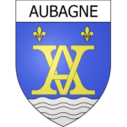 Pegatinas escudo de armas de Allauch adhesivo de la etiqueta engomada
