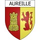 Pegatinas escudo de armas de Aureille adhesivo de la etiqueta engomada
