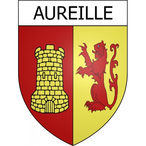 Aureille 13 ville Stickers blason autocollant adhésif