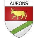 Stickers coat of arms Aurons adhesive sticker