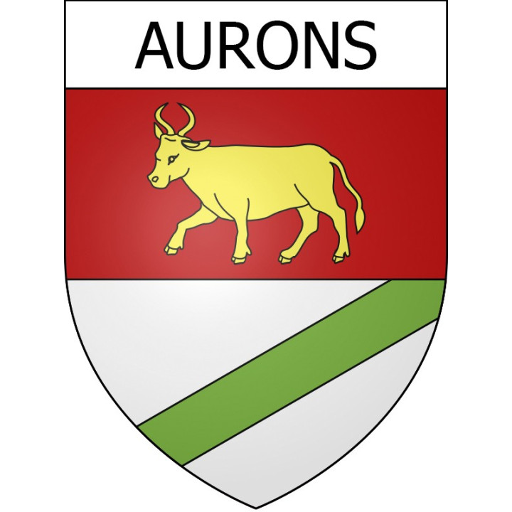 Stickers coat of arms Aurons adhesive sticker