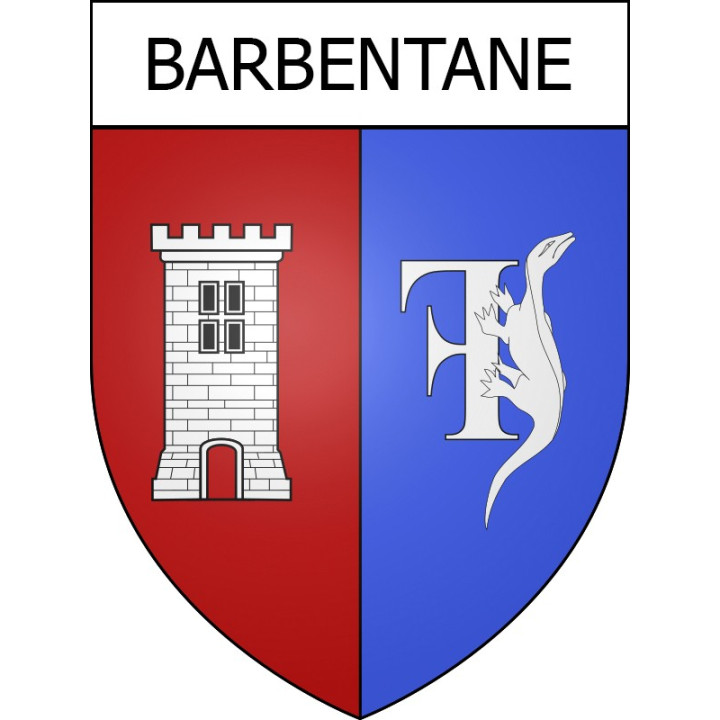 Pegatinas escudo de armas de Barbentane adhesivo de la etiqueta engomada