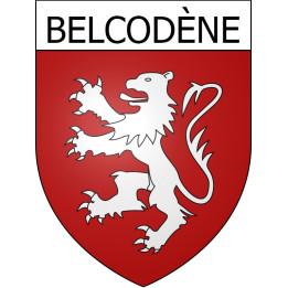 Pegatinas escudo de armas de Belcodène adhesivo de la etiqueta engomada