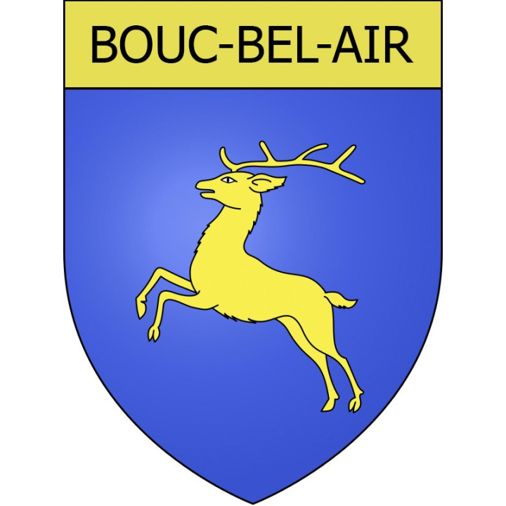 Stickers coat of arms Bouc-Bel-Air adhesive sticker