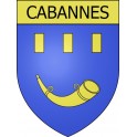 Cabannes 13 ville Stickers blason autocollant adhésif