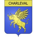 Charleval 13 ville Stickers blason autocollant adhésif
