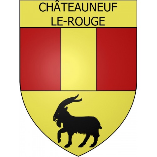 Adesivi stemma Châteauneuf-le-Rouge adesivo